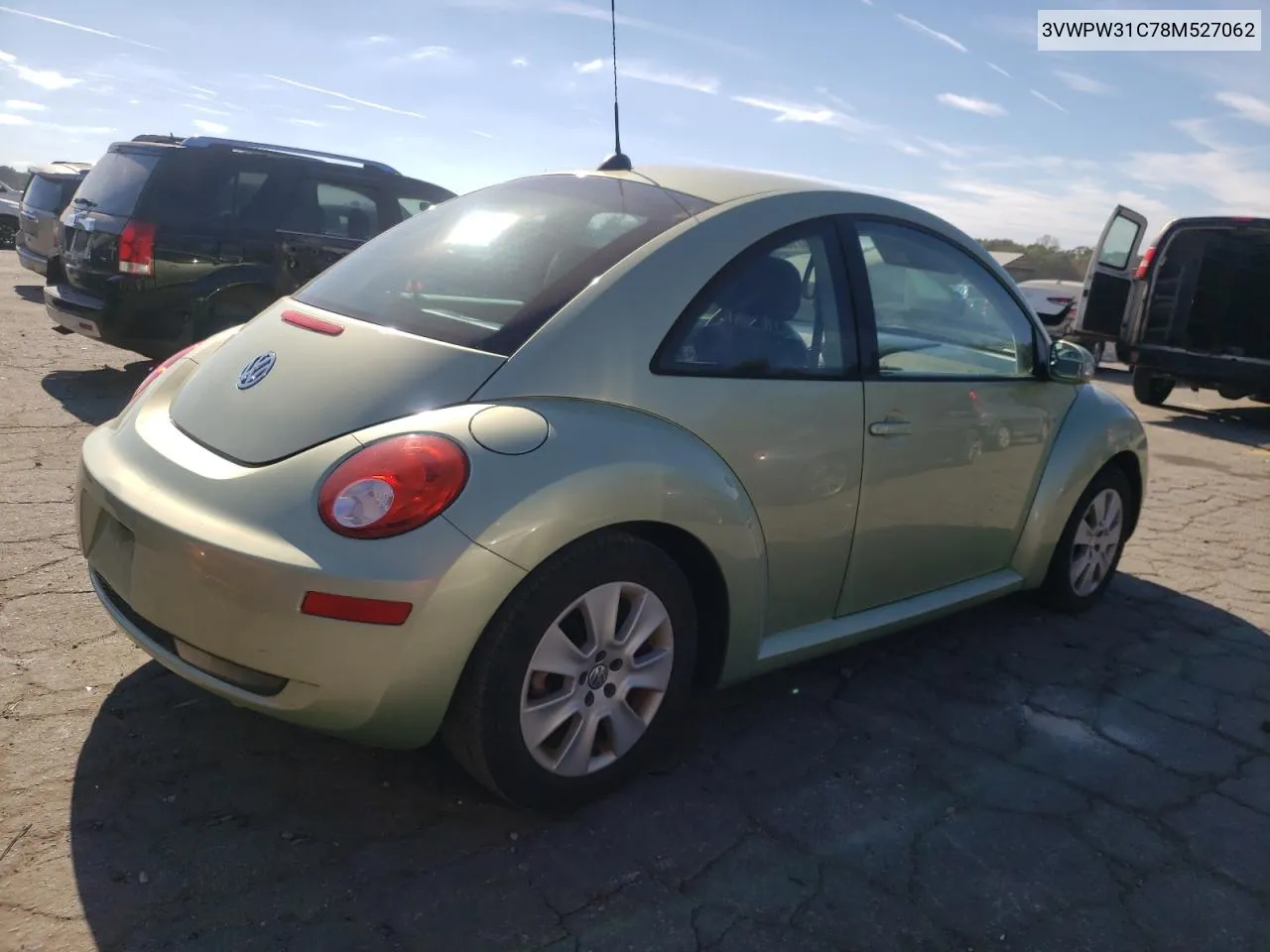 2008 Volkswagen New Beetle S VIN: 3VWPW31C78M527062 Lot: 80710634