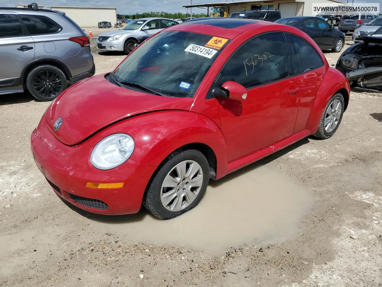 2009 Volkswagen New Beetle S VIN: 3VWRW31C59M500078 Lot: 50314194