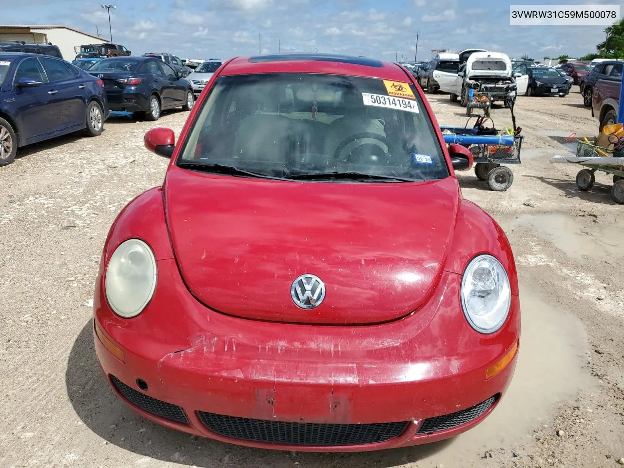 2009 Volkswagen New Beetle S VIN: 3VWRW31C59M500078 Lot: 50314194