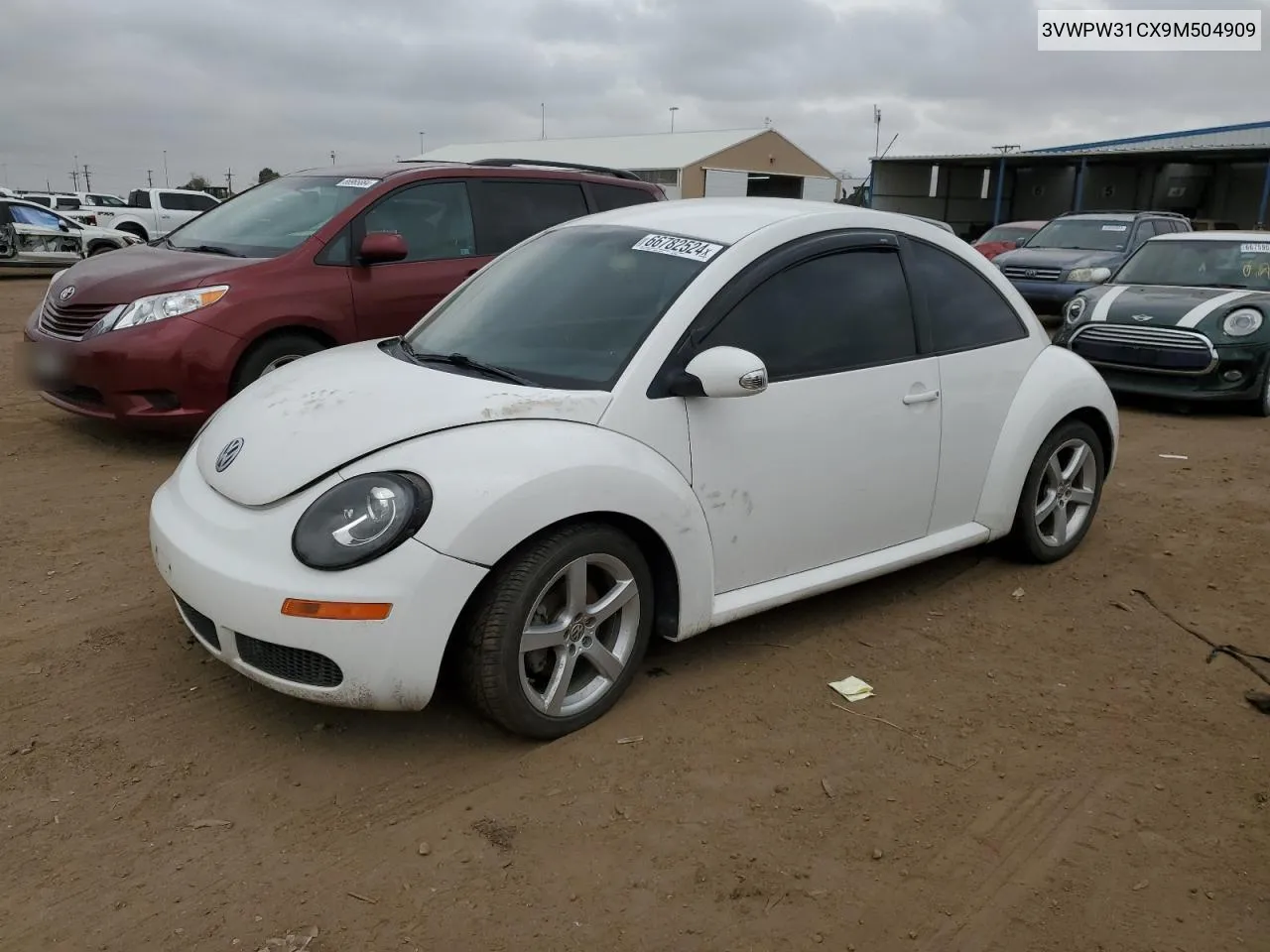 2009 Volkswagen New Beetle S VIN: 3VWPW31CX9M504909 Lot: 66782524