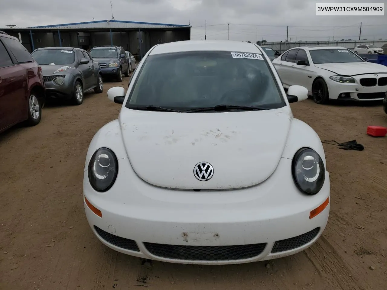 2009 Volkswagen New Beetle S VIN: 3VWPW31CX9M504909 Lot: 66782524