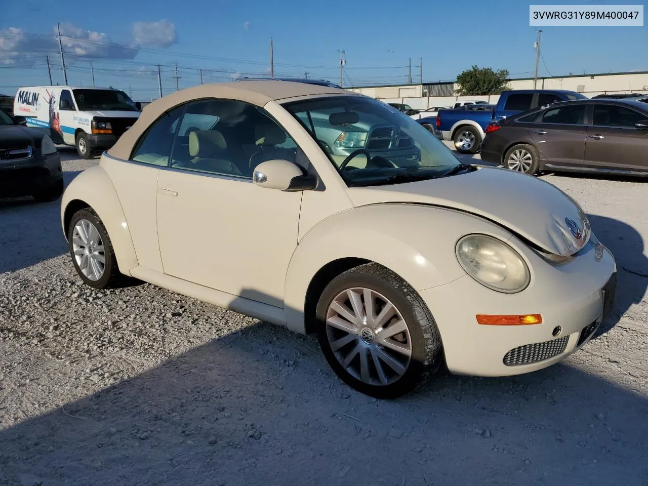 2009 Volkswagen New Beetle S VIN: 3VWRG31Y89M400047 Lot: 71461214