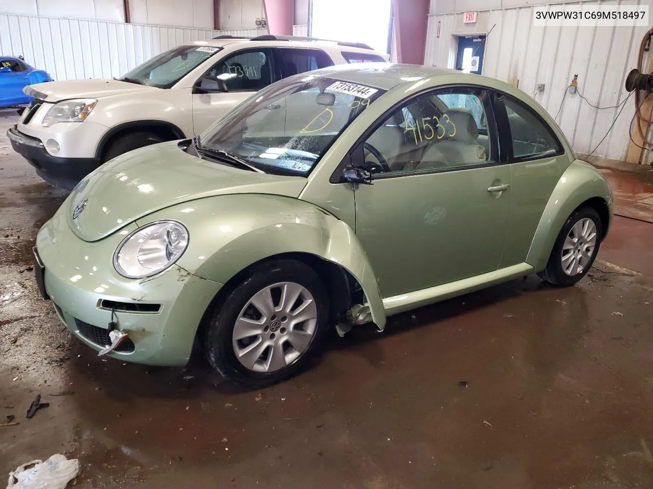 2009 Volkswagen New Beetle S VIN: 3VWPW31C69M518497 Lot: 73153144