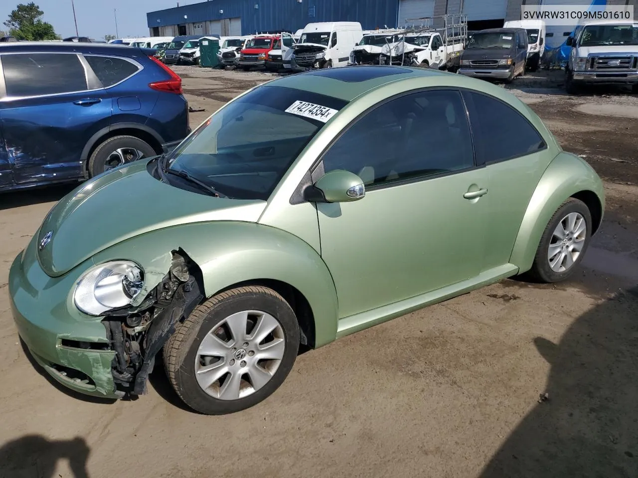 3VWRW31C09M501610 2009 Volkswagen New Beetle S