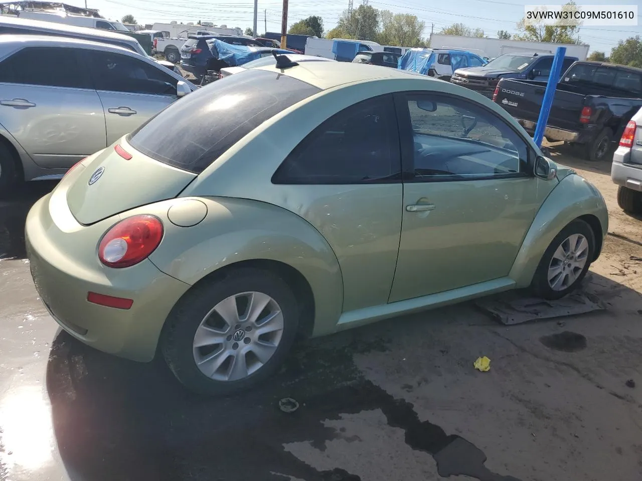 3VWRW31C09M501610 2009 Volkswagen New Beetle S