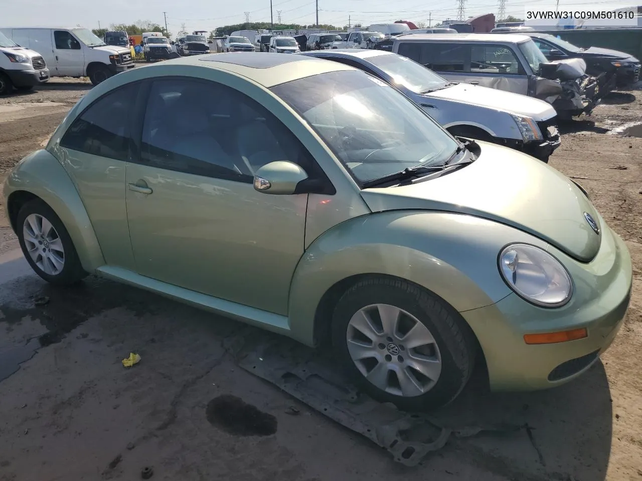 2009 Volkswagen New Beetle S VIN: 3VWRW31C09M501610 Lot: 74274354