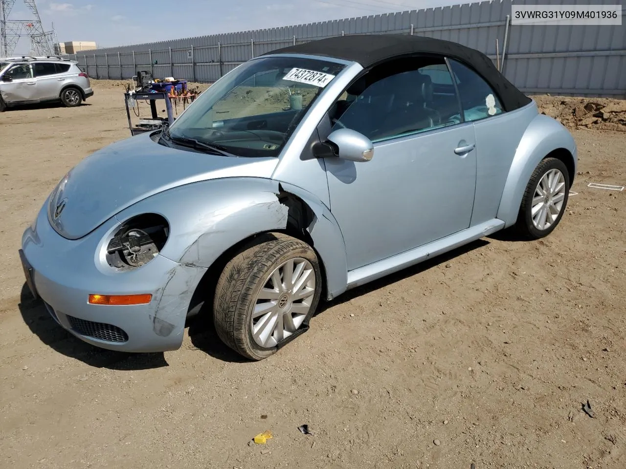 2009 Volkswagen New Beetle S VIN: 3VWRG31Y09M401936 Lot: 74372874