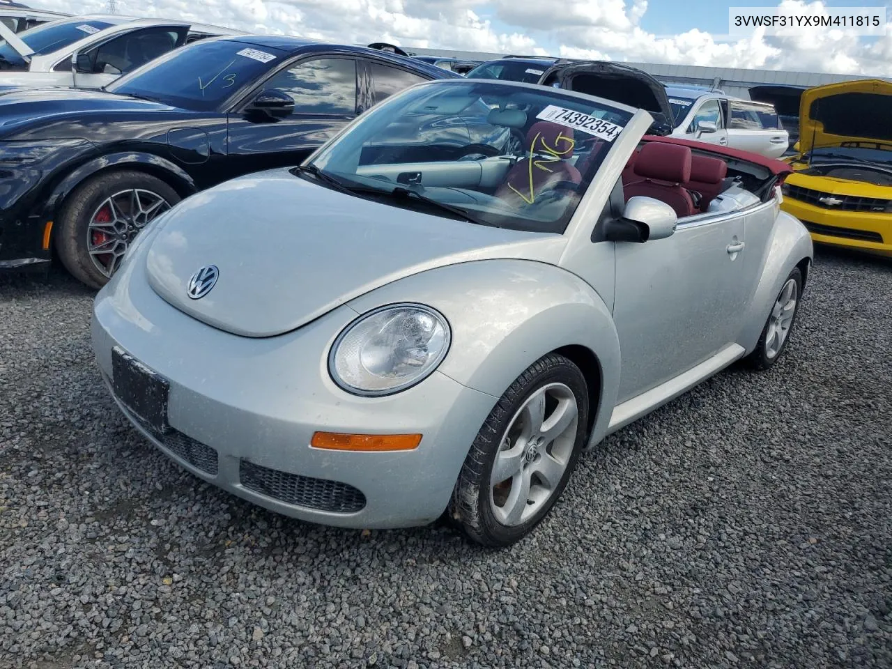 3VWSF31YX9M411815 2009 Volkswagen New Beetle Blush Edition