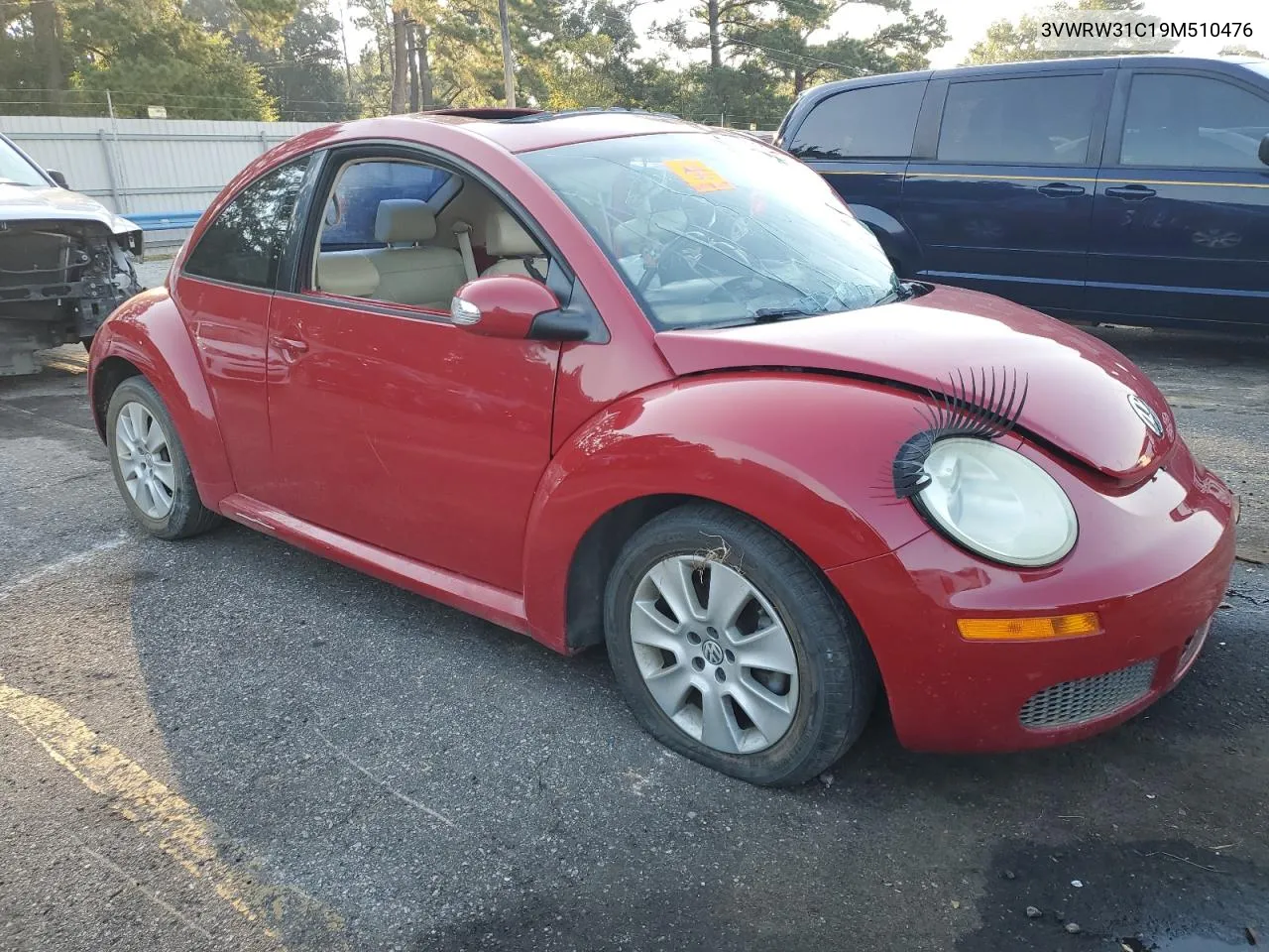 2009 Volkswagen New Beetle S VIN: 3VWRW31C19M510476 Lot: 74935164