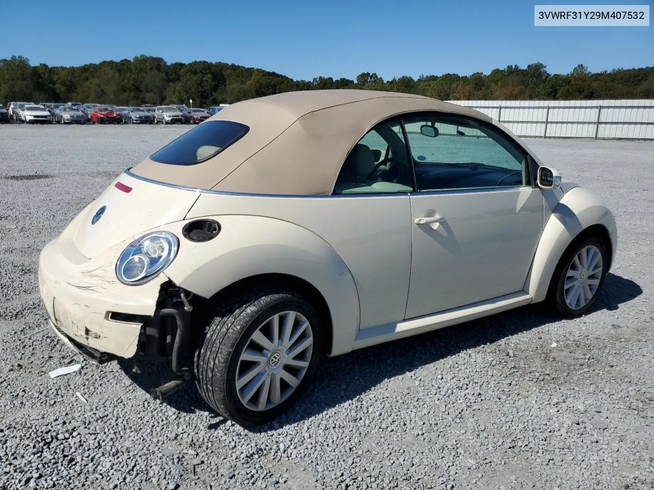 2009 Volkswagen New Beetle S VIN: 3VWRF31Y29M407532 Lot: 75924194