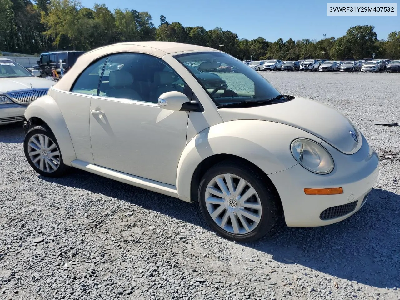 2009 Volkswagen New Beetle S VIN: 3VWRF31Y29M407532 Lot: 75924194