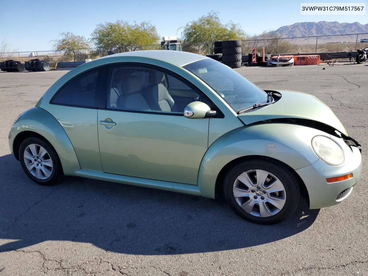 2009 Volkswagen New Beetle S VIN: 3VWPW31C79M517567 Lot: 79142004