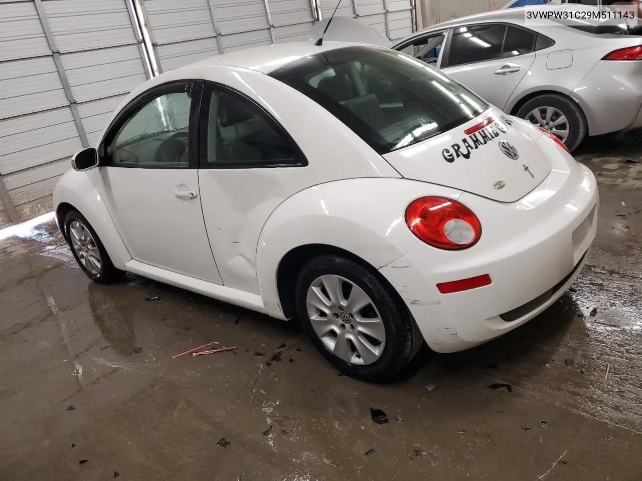 2009 Volkswagen New Beetle S VIN: 3VWPW31C29M511143 Lot: 80123514