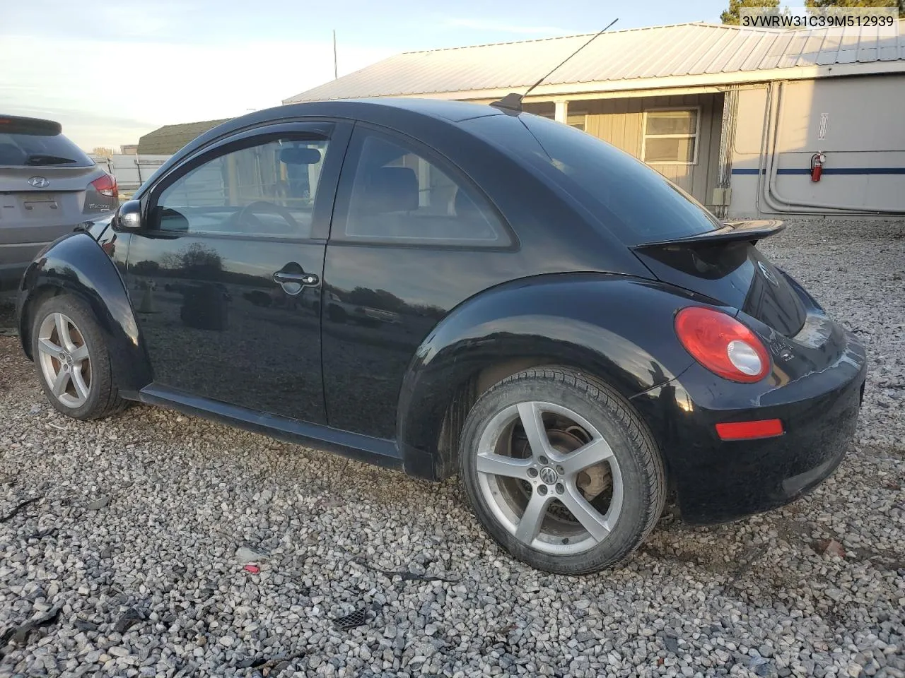 2009 Volkswagen New Beetle S VIN: 3VWRW31C39M512939 Lot: 80437564