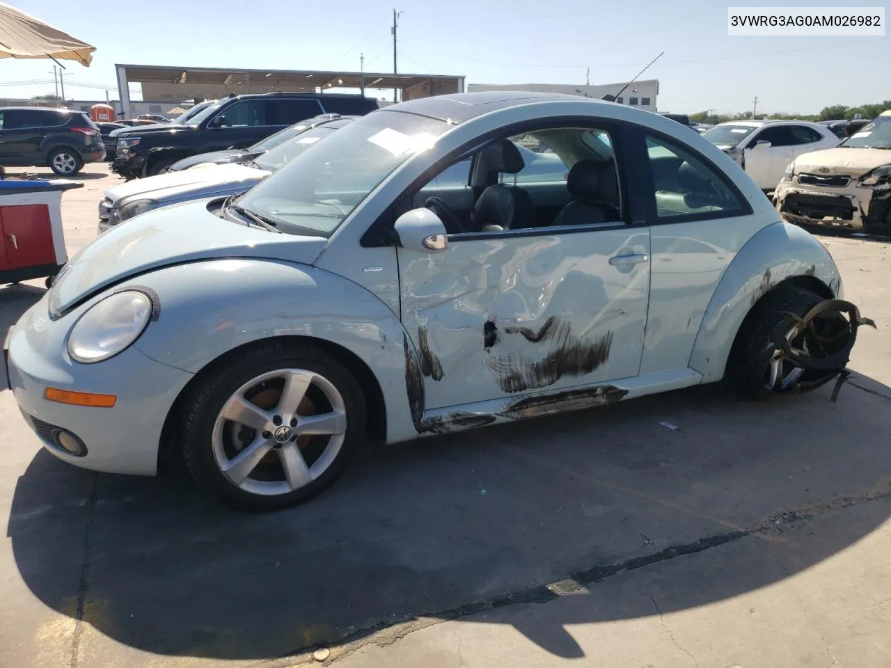 2010 Volkswagen New Beetle VIN: 3VWRG3AG0AM026982 Lot: 57914274