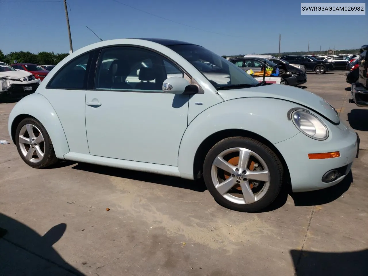 2010 Volkswagen New Beetle VIN: 3VWRG3AG0AM026982 Lot: 57914274