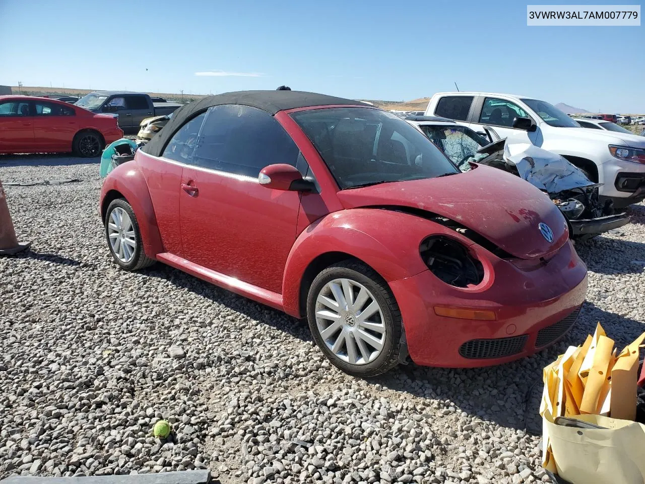 2010 Volkswagen New Beetle VIN: 3VWRW3AL7AM007779 Lot: 69019404