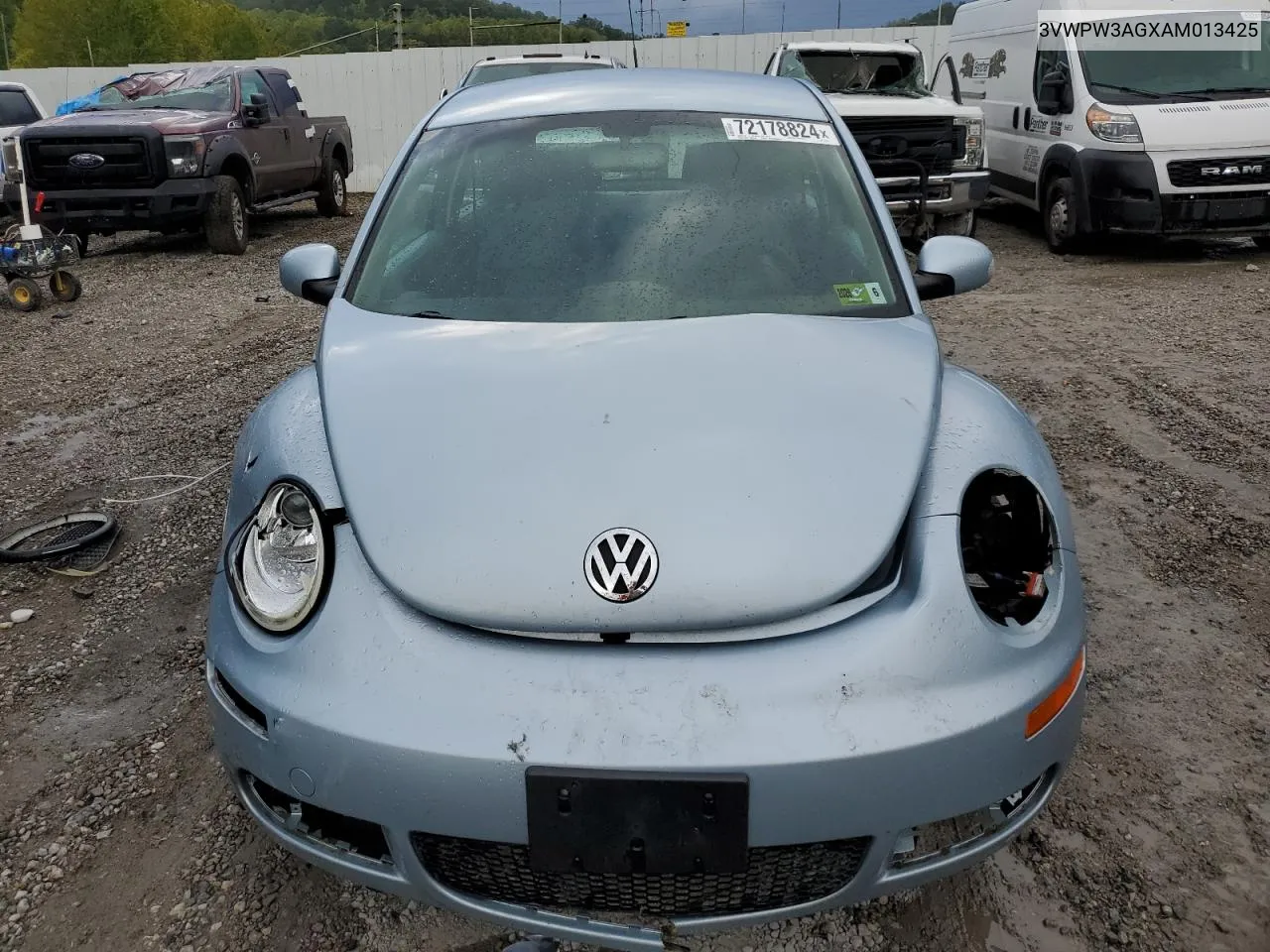 2010 Volkswagen New Beetle VIN: 3VWPW3AGXAM013425 Lot: 72178824