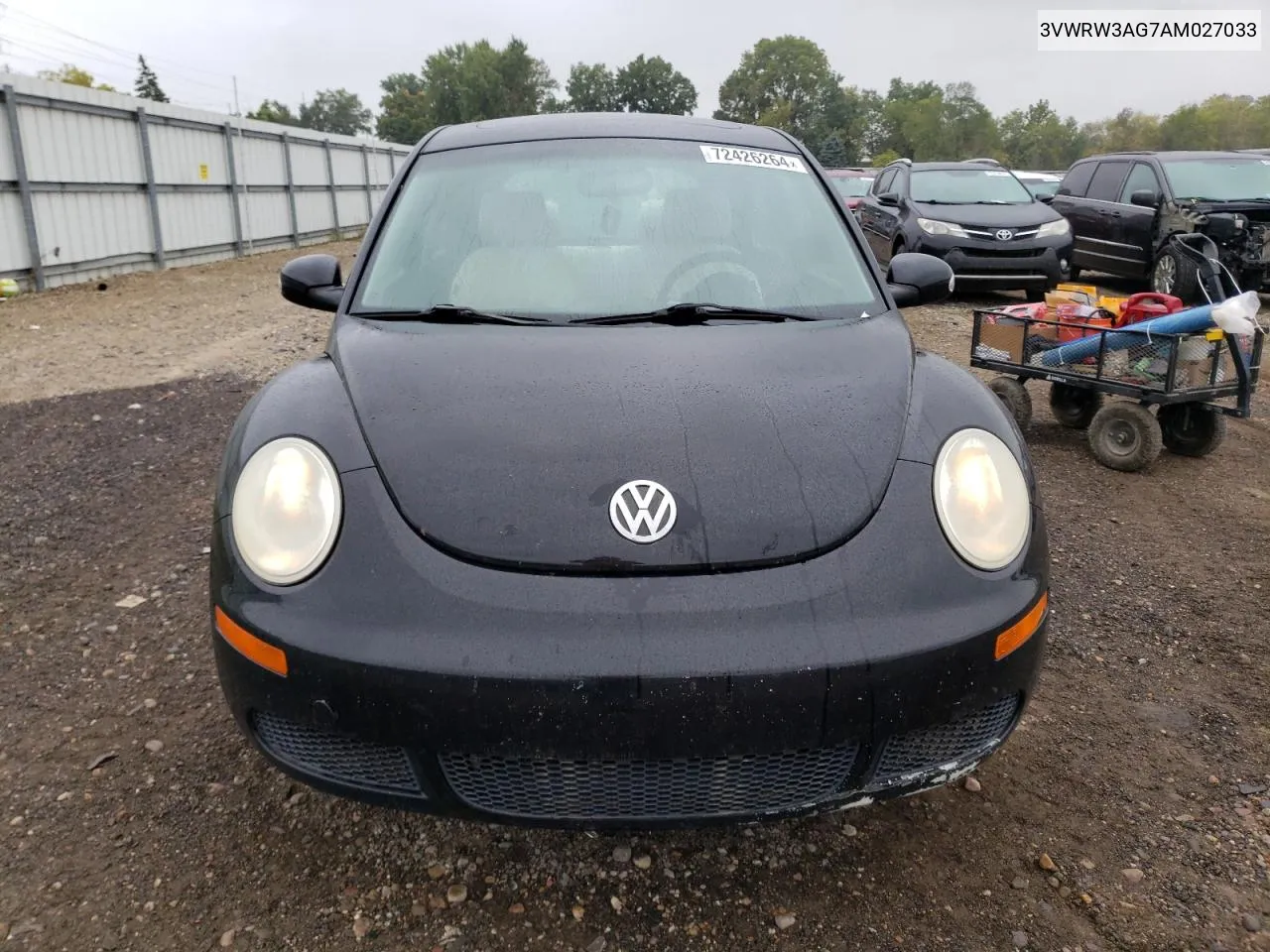 2010 Volkswagen New Beetle VIN: 3VWRW3AG7AM027033 Lot: 72426264