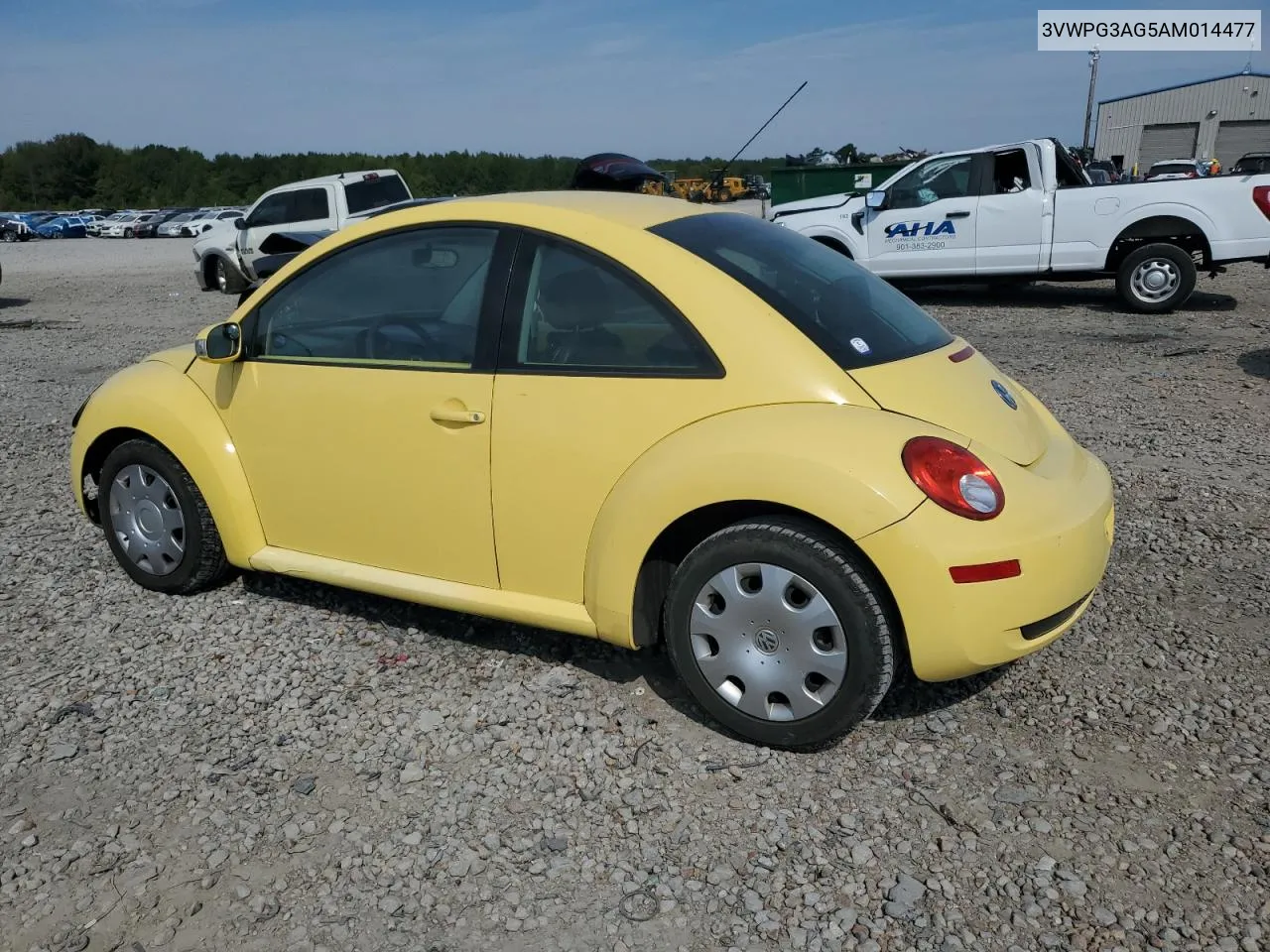 2010 Volkswagen New Beetle VIN: 3VWPG3AG5AM014477 Lot: 72705134