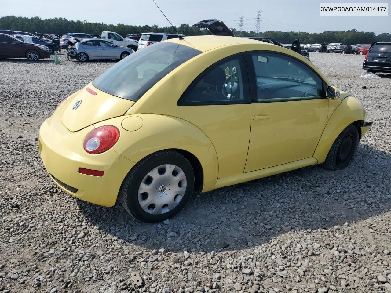 2010 Volkswagen New Beetle VIN: 3VWPG3AG5AM014477 Lot: 72705134