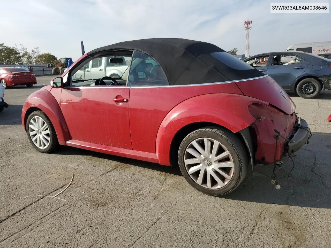 2010 Volkswagen New Beetle VIN: 3VWRG3AL8AM008646 Lot: 75280974