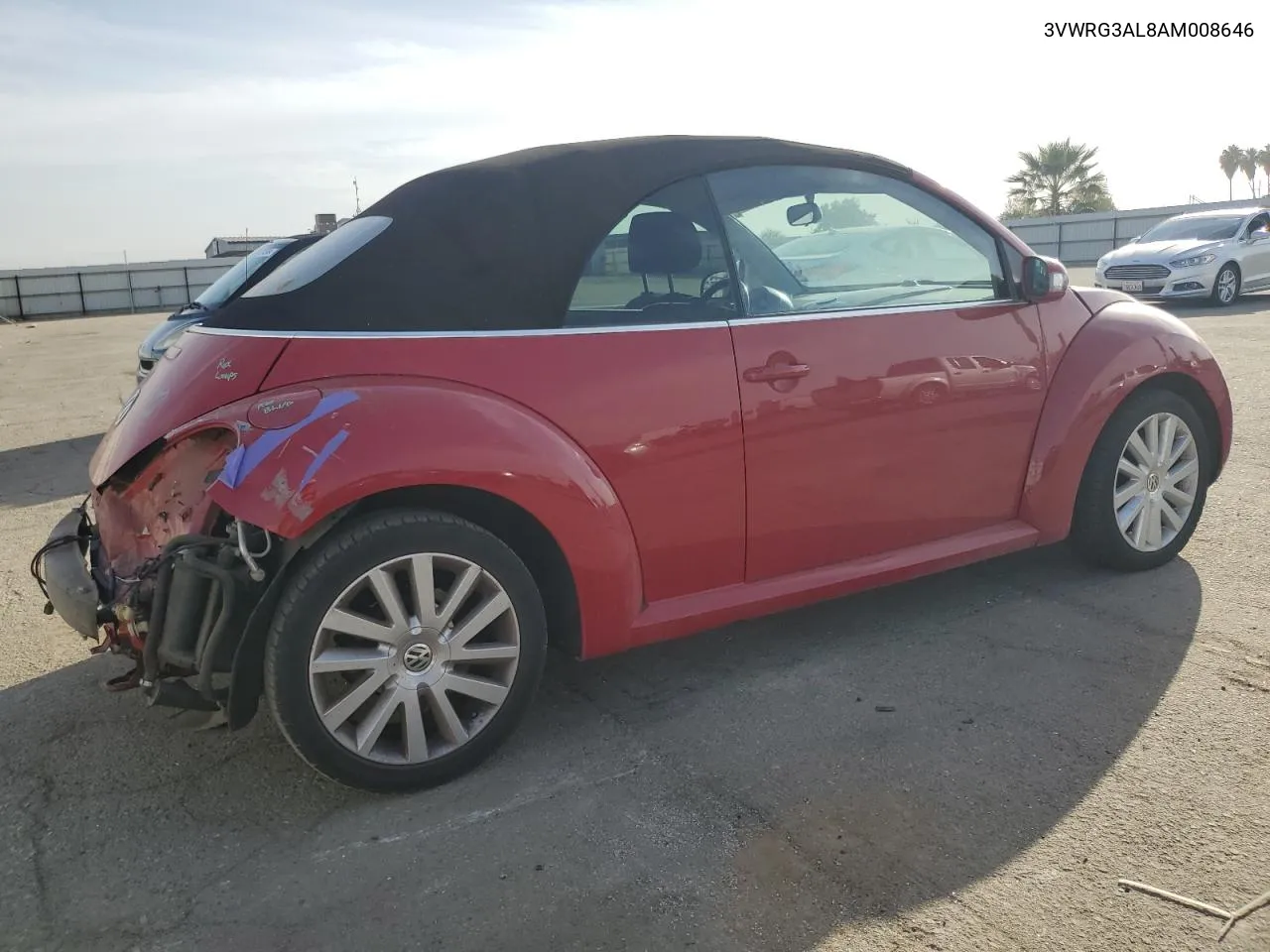 2010 Volkswagen New Beetle VIN: 3VWRG3AL8AM008646 Lot: 75280974