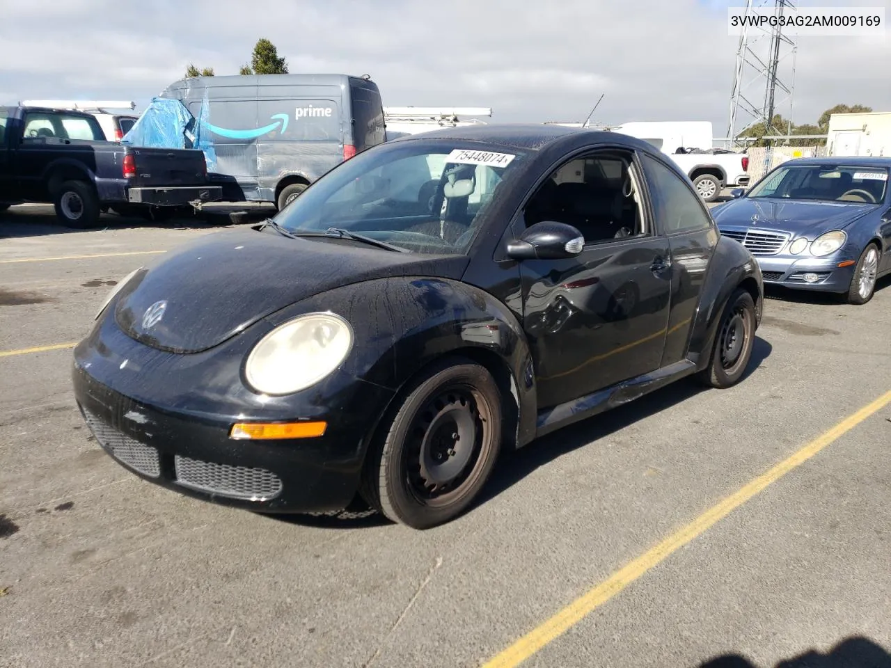 2010 Volkswagen New Beetle VIN: 3VWPG3AG2AM009169 Lot: 75448074