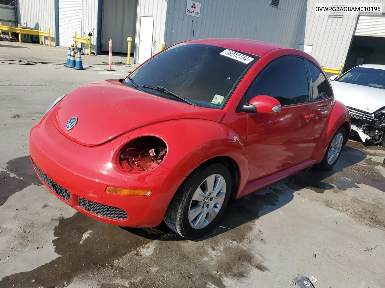 2010 Volkswagen New Beetle VIN: 3VWPG3AG8AM010195 Lot: 76012754