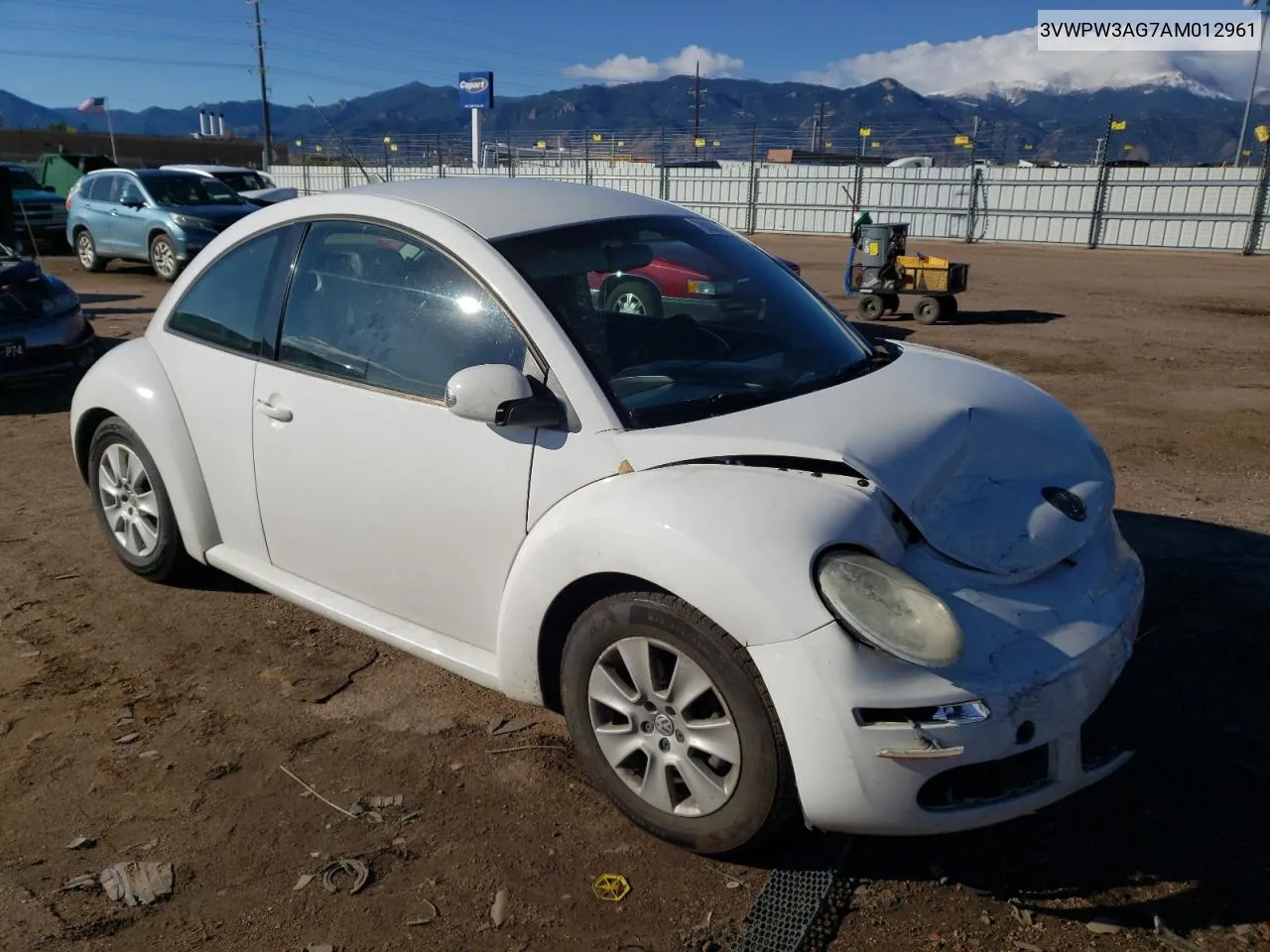 2010 Volkswagen New Beetle VIN: 3VWPW3AG7AM012961 Lot: 76802104