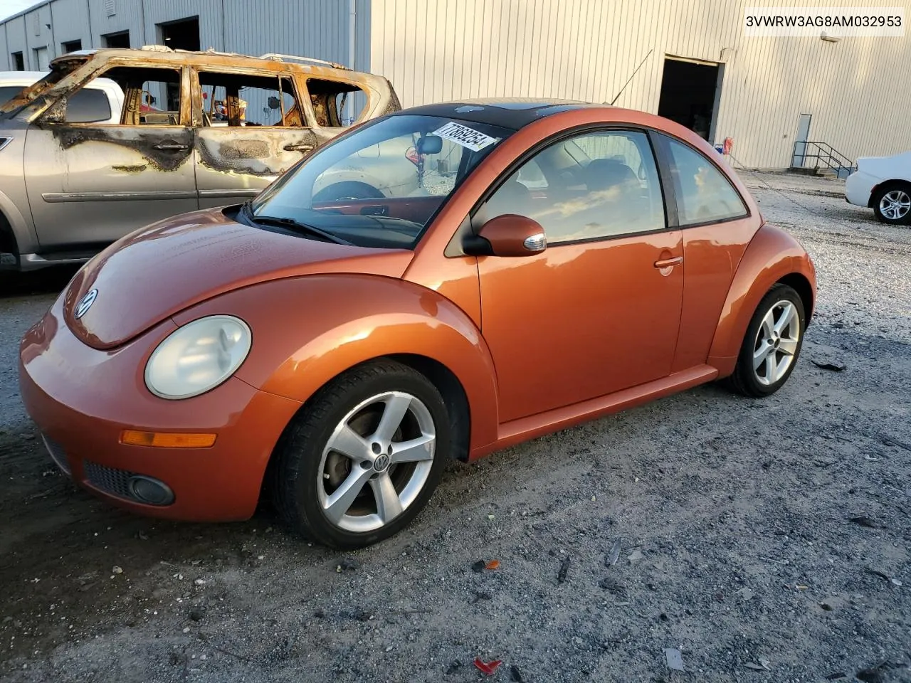 2010 Volkswagen New Beetle VIN: 3VWRW3AG8AM032953 Lot: 77869254