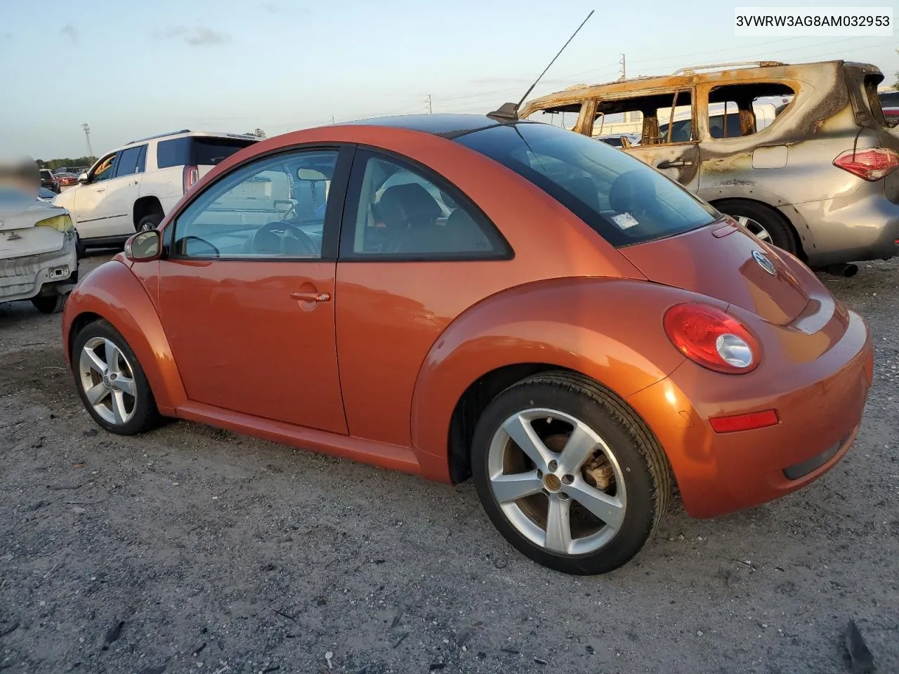 2010 Volkswagen New Beetle VIN: 3VWRW3AG8AM032953 Lot: 77869254