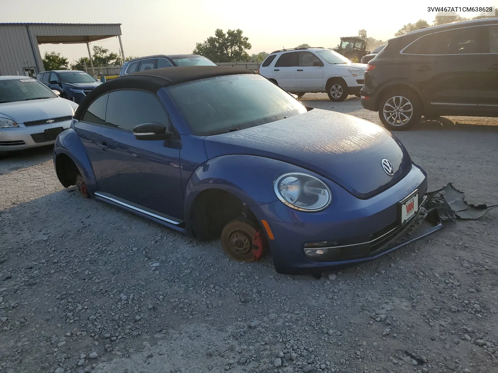 2012 Volkswagen Beetle Turbo VIN: 3VW467AT1CM638628 Lot: 62044284