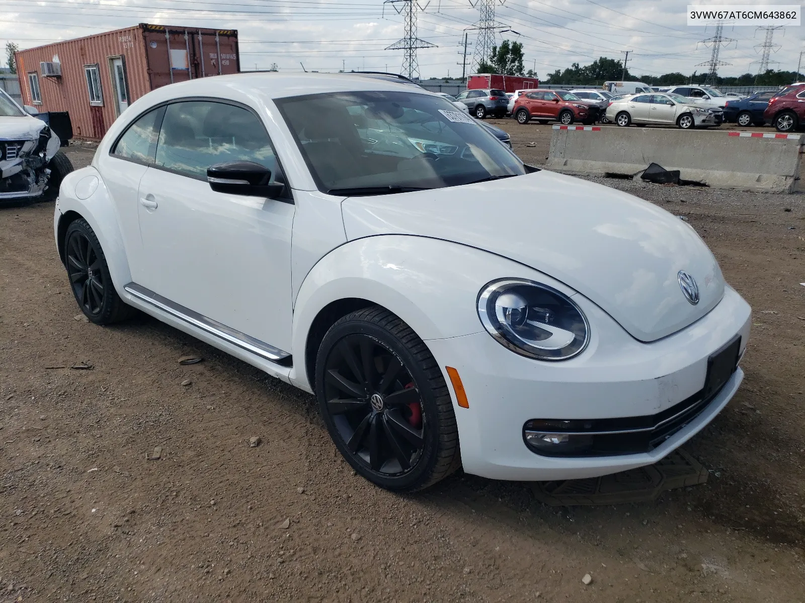 2012 Volkswagen Beetle Turbo VIN: 3VWV67AT6CM643862 Lot: 63781194