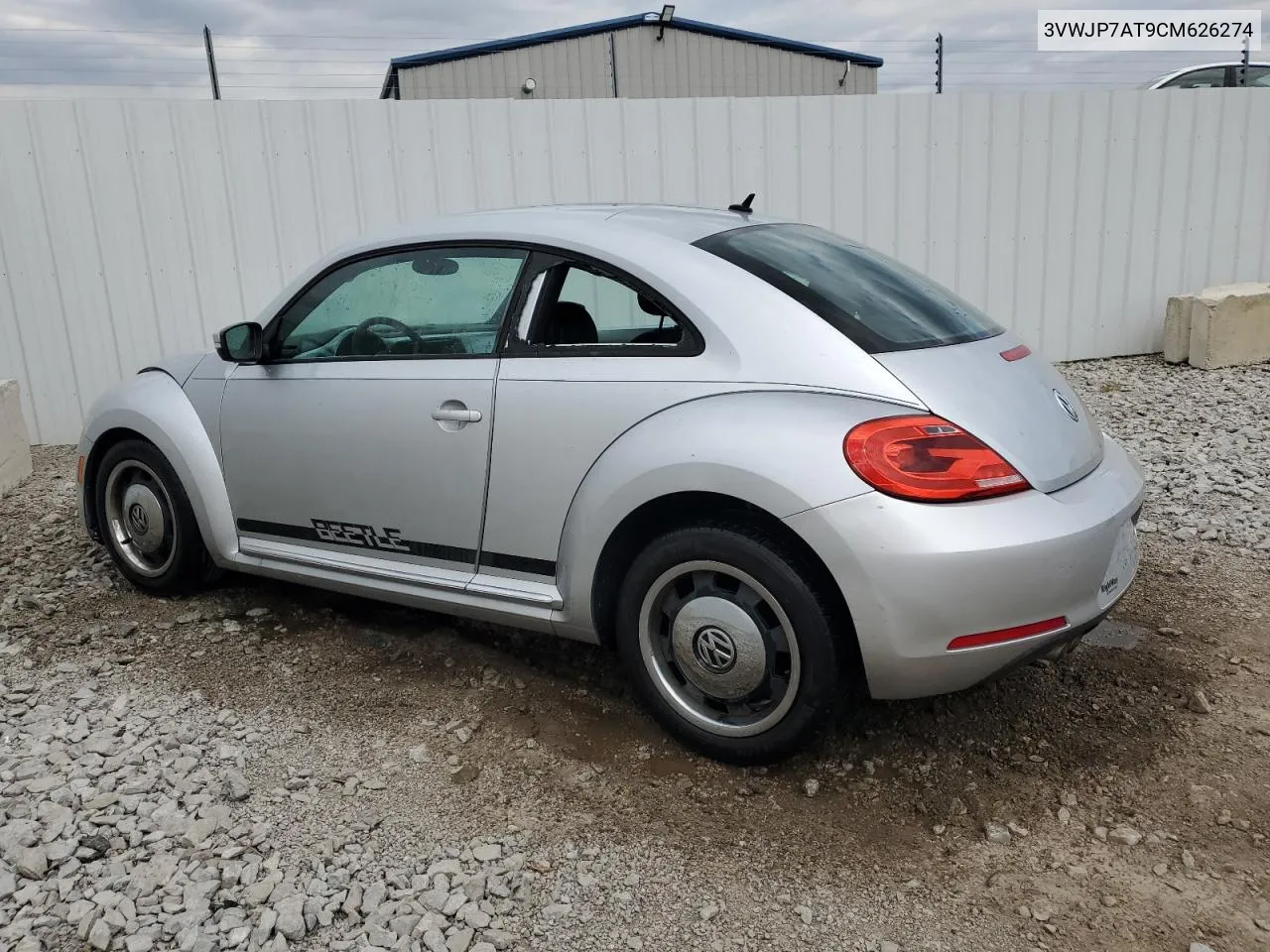 2012 Volkswagen Beetle VIN: 3VWJP7AT9CM626274 Lot: 66978294