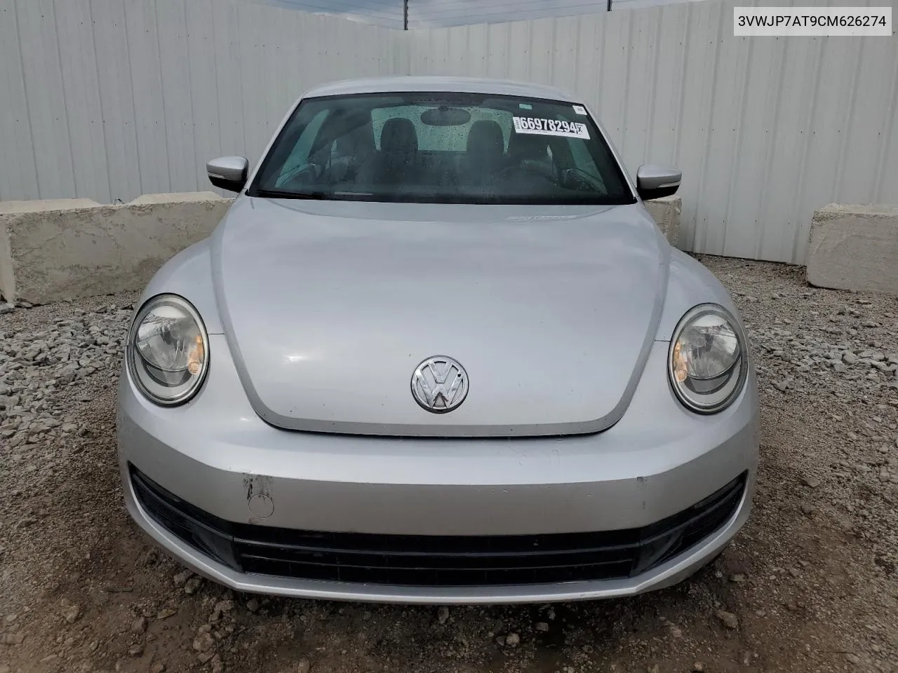 2012 Volkswagen Beetle VIN: 3VWJP7AT9CM626274 Lot: 66978294