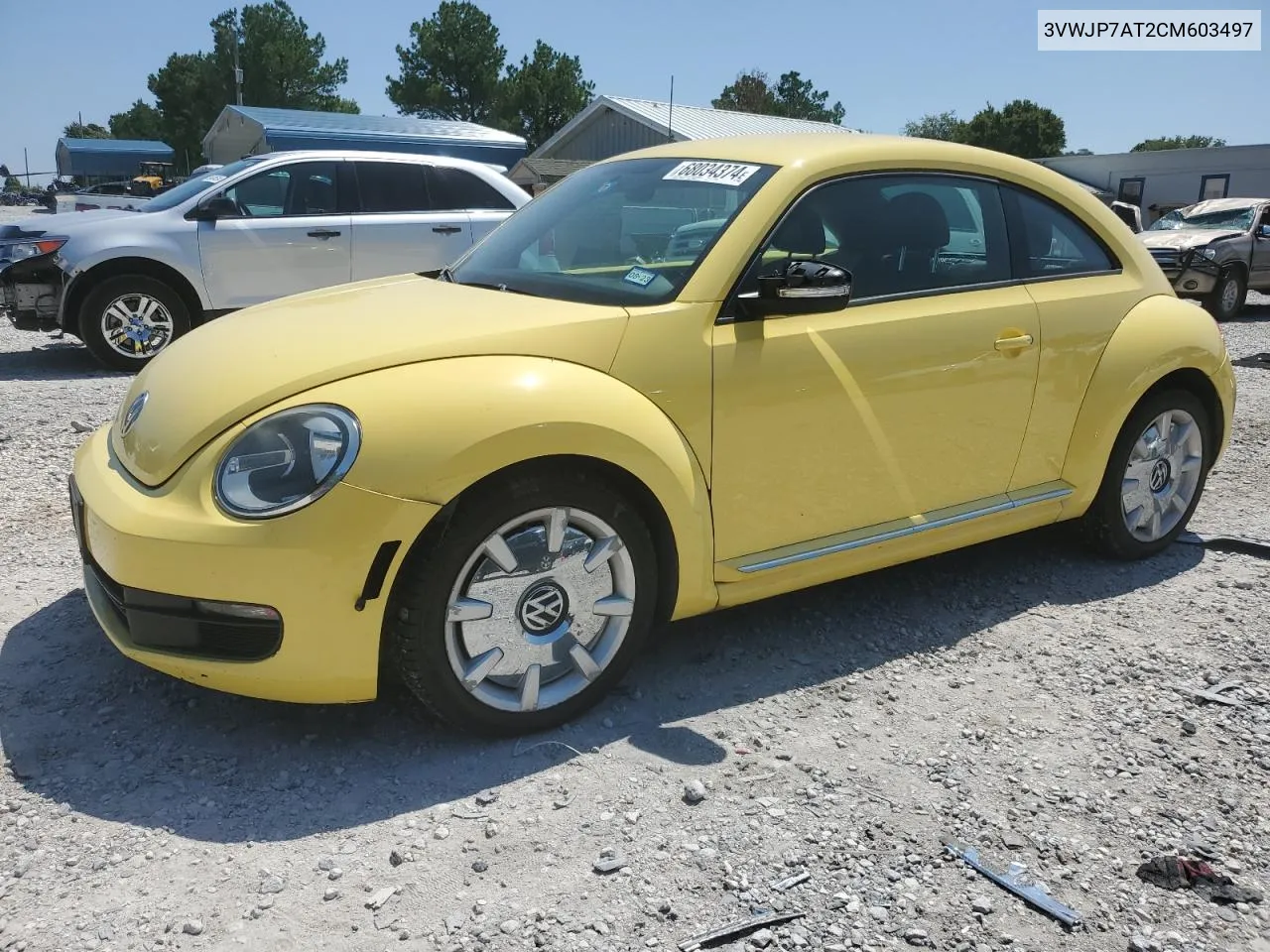 2012 Volkswagen Beetle VIN: 3VWJP7AT2CM603497 Lot: 68034374