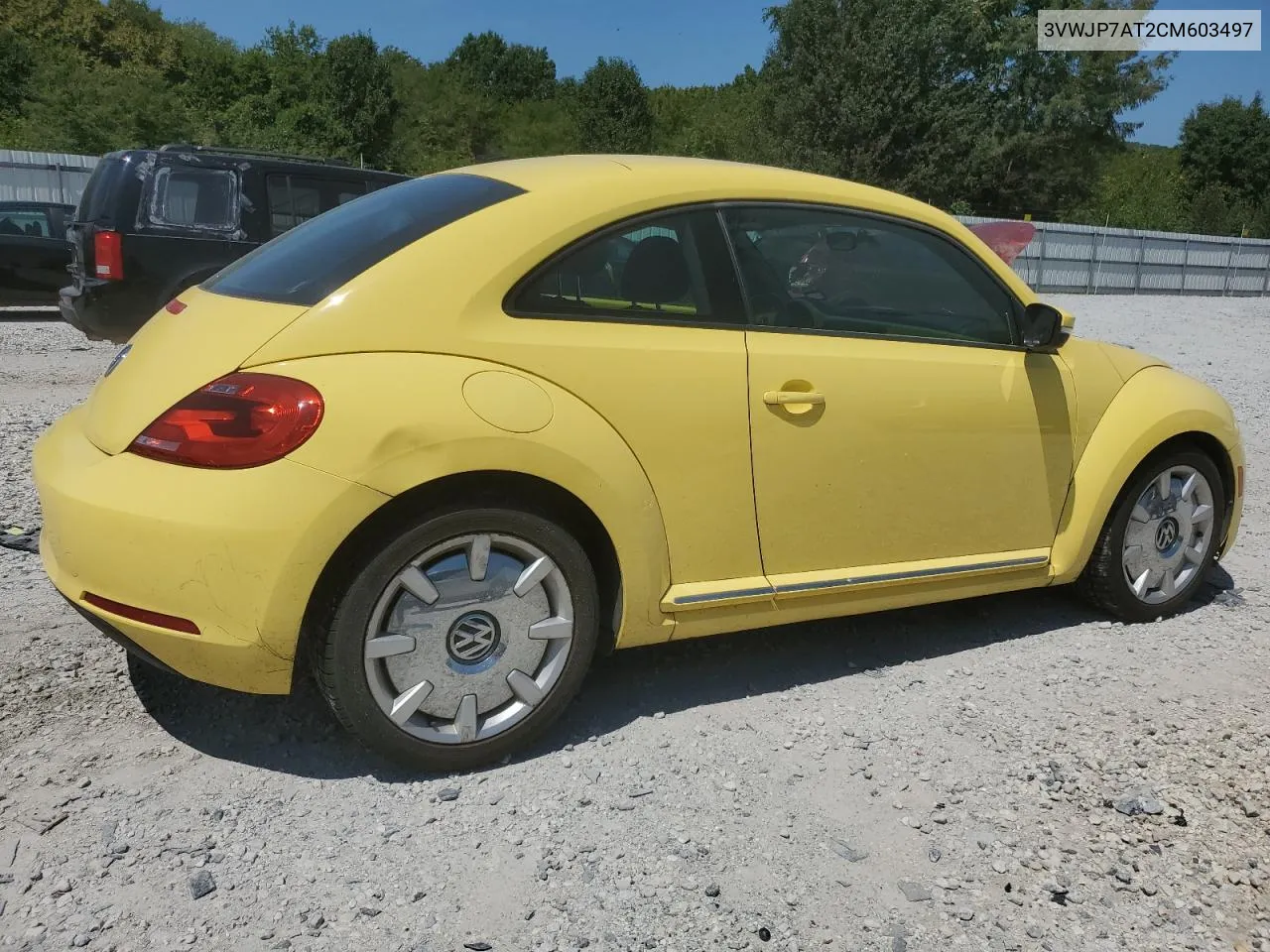 2012 Volkswagen Beetle VIN: 3VWJP7AT2CM603497 Lot: 68034374