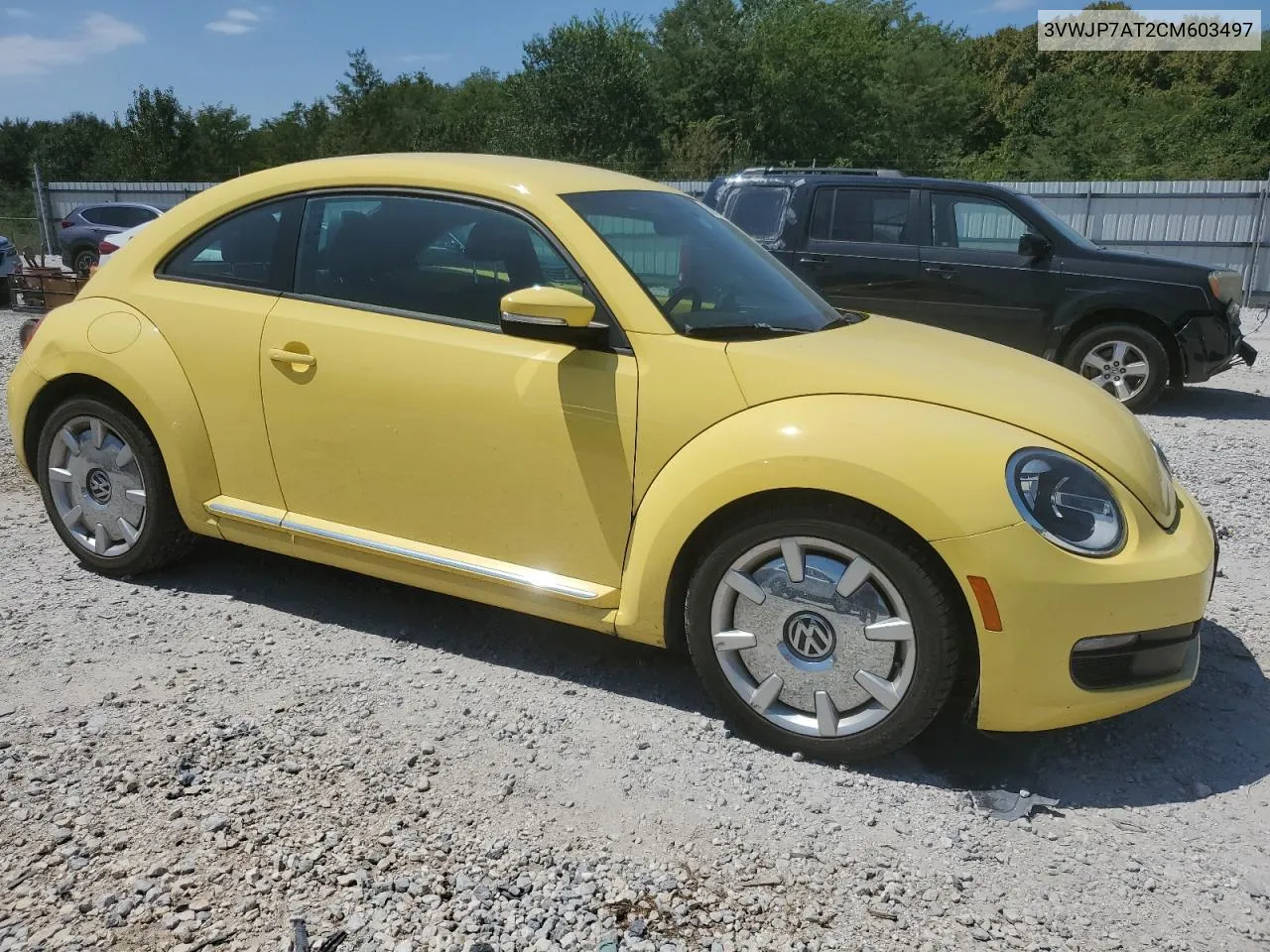 2012 Volkswagen Beetle VIN: 3VWJP7AT2CM603497 Lot: 68034374