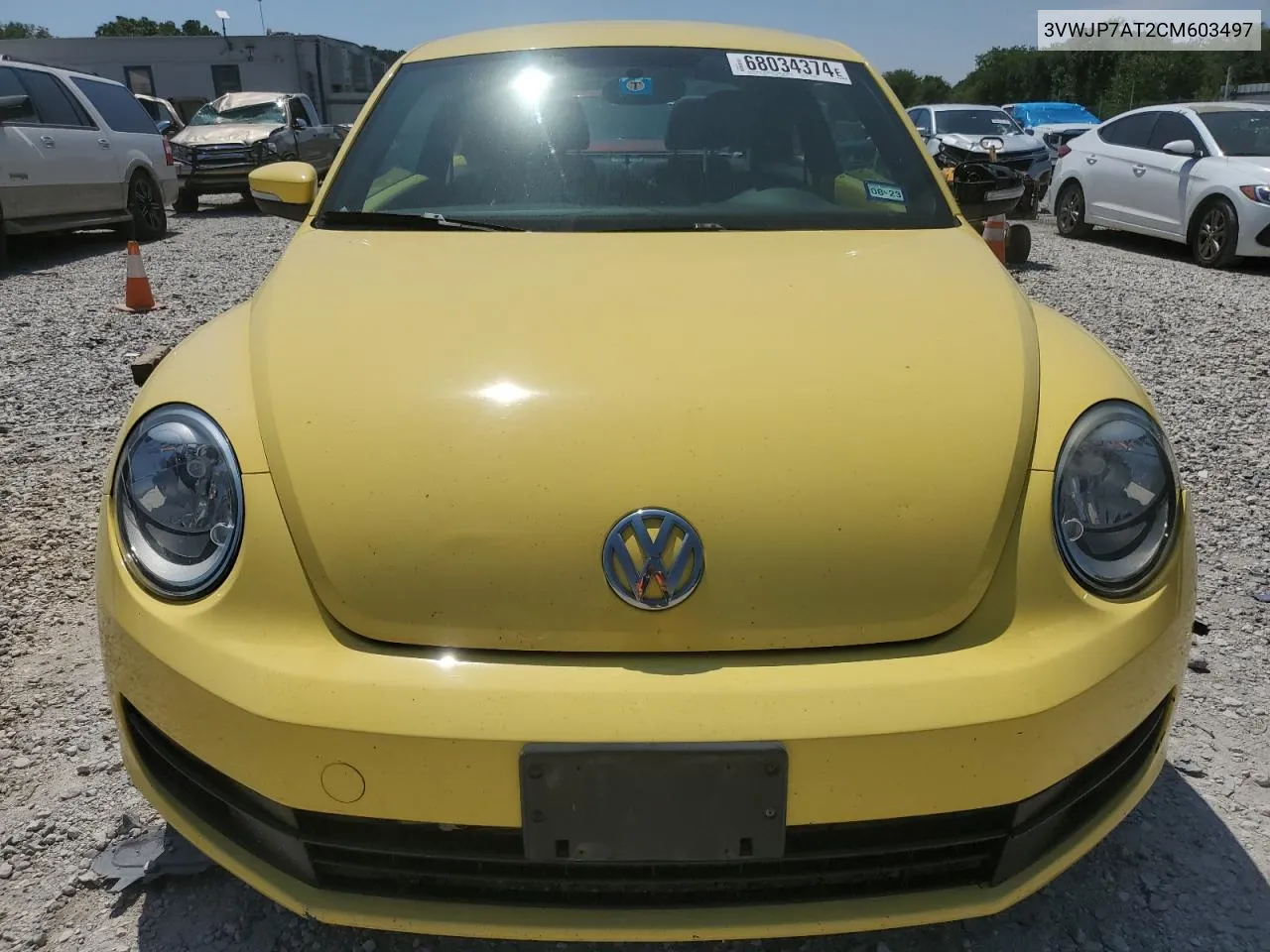 2012 Volkswagen Beetle VIN: 3VWJP7AT2CM603497 Lot: 68034374