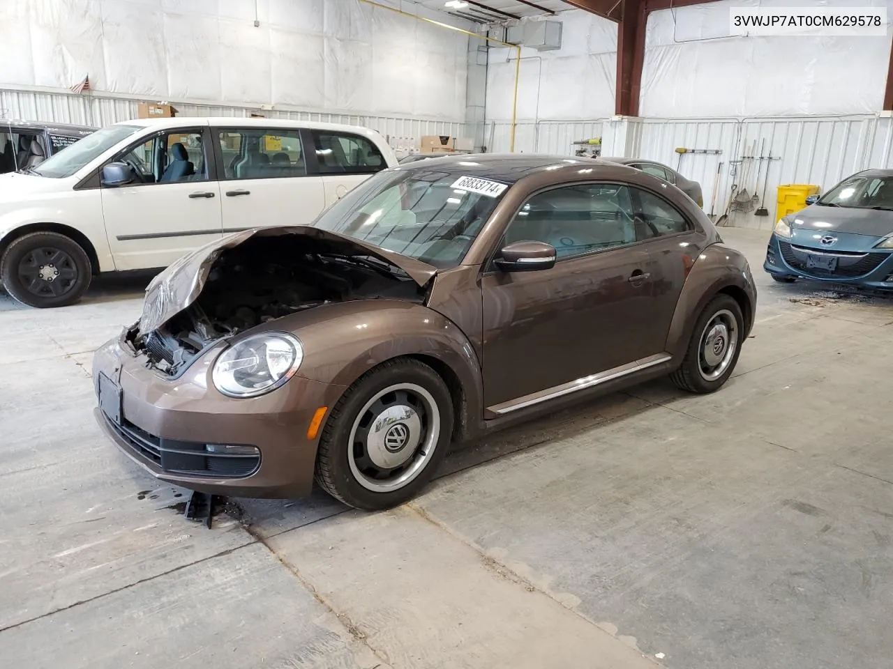 2012 Volkswagen Beetle VIN: 3VWJP7AT0CM629578 Lot: 68833714