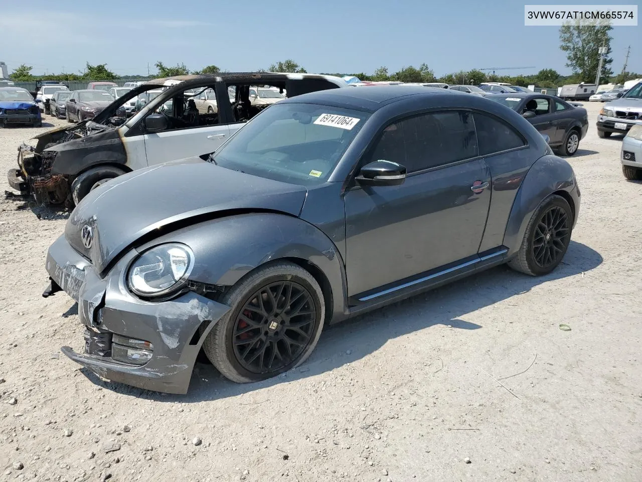 2012 Volkswagen Beetle Turbo VIN: 3VWV67AT1CM665574 Lot: 69141064