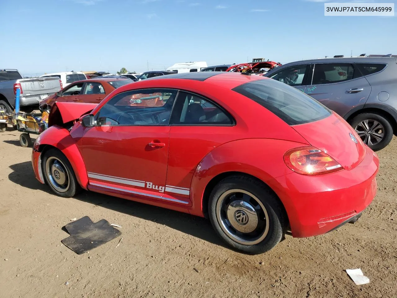 2012 Volkswagen Beetle VIN: 3VWJP7AT5CM645999 Lot: 69668764