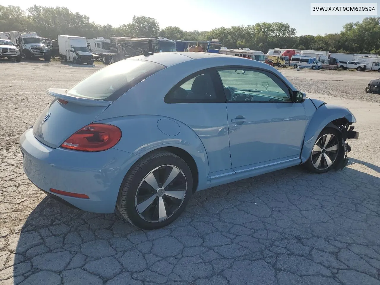 2012 Volkswagen Beetle VIN: 3VWJX7AT9CM629594 Lot: 70083584