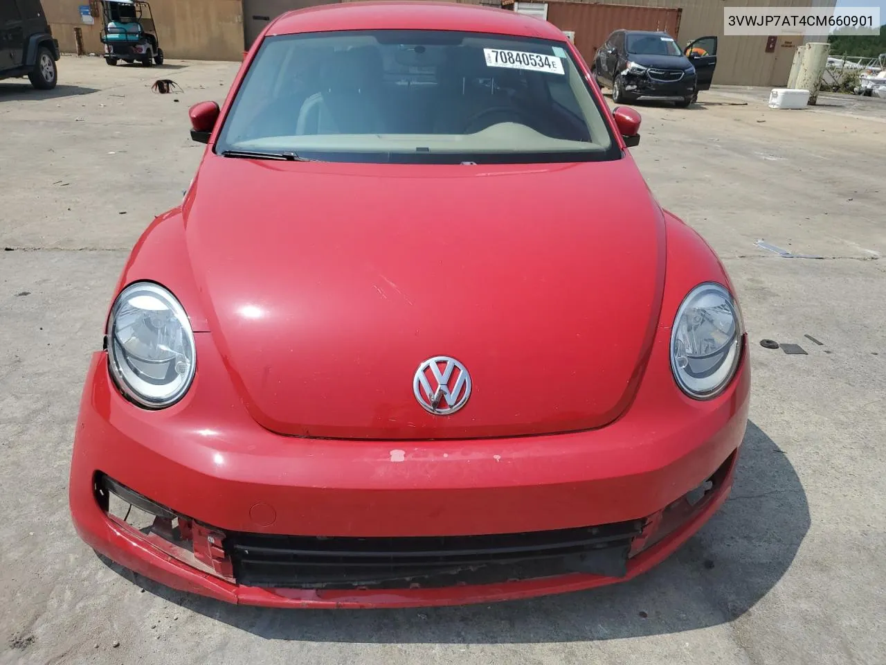 2012 Volkswagen Beetle VIN: 3VWJP7AT4CM660901 Lot: 70840534