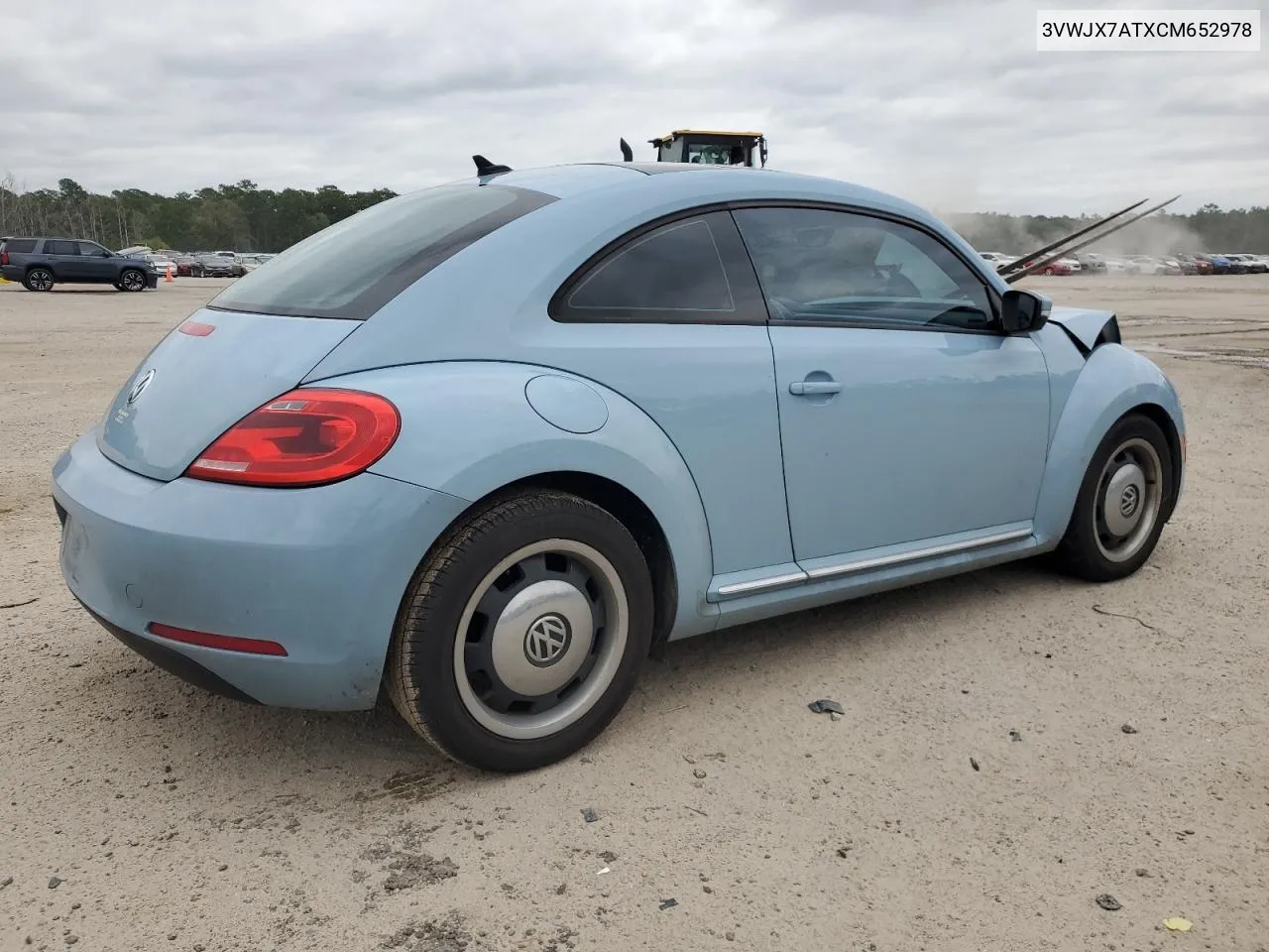 2012 Volkswagen Beetle VIN: 3VWJX7ATXCM652978 Lot: 71779644