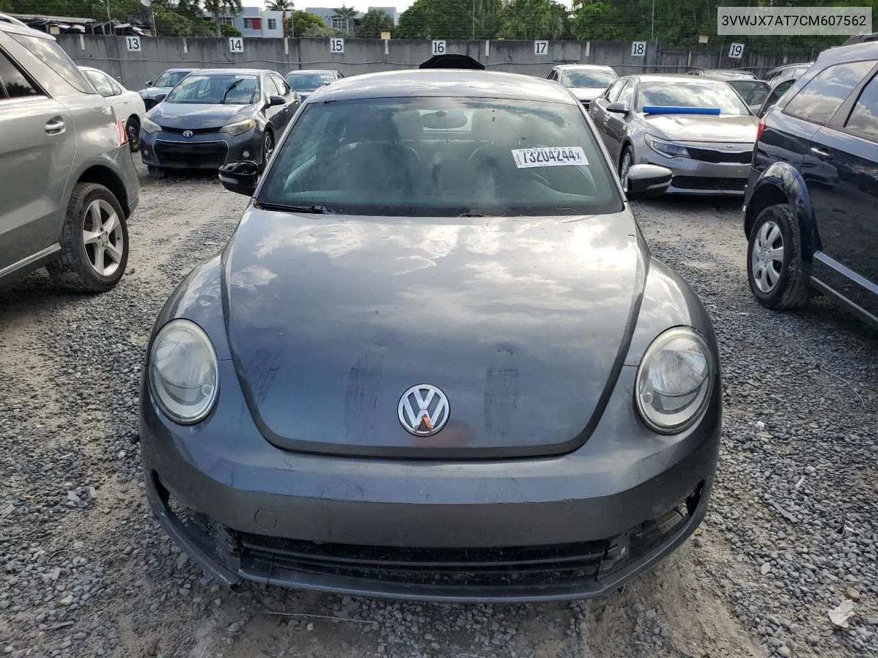 2012 Volkswagen Beetle VIN: 3VWJX7AT7CM607562 Lot: 73204244