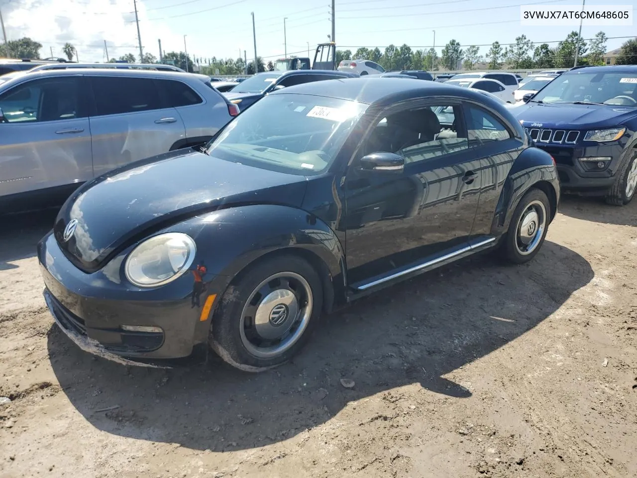 2012 Volkswagen Beetle VIN: 3VWJX7AT6CM648605 Lot: 73636894