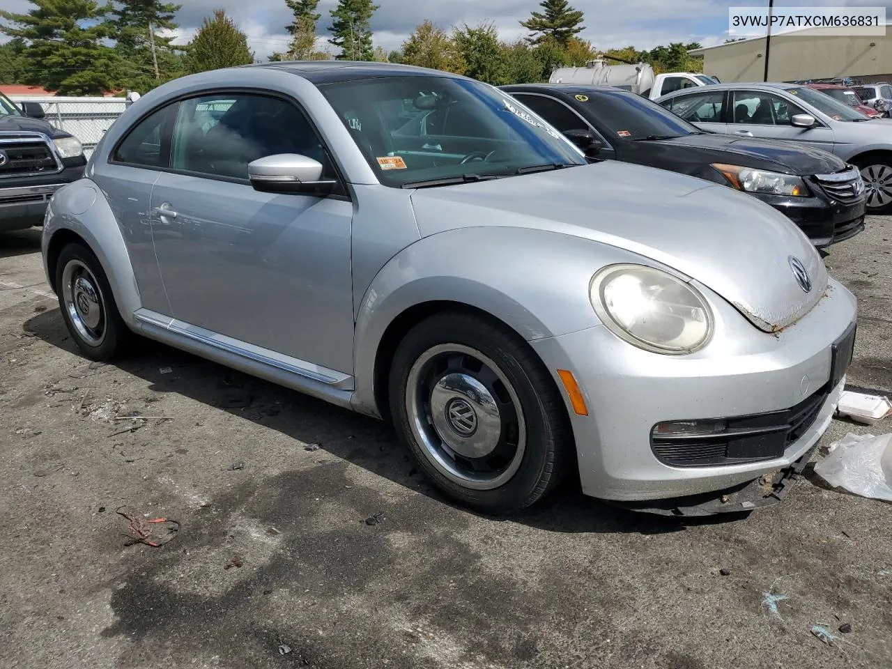 2012 Volkswagen Beetle VIN: 3VWJP7ATXCM636831 Lot: 73838054