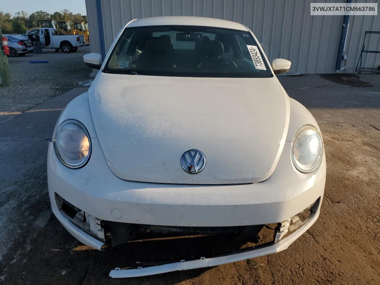 2012 Volkswagen Beetle VIN: 3VWJX7AT1CM663786 Lot: 73893424